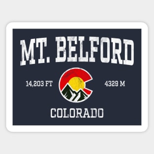 Mt Belford Colorado 14ers Vintage Athletic Mountains Sticker